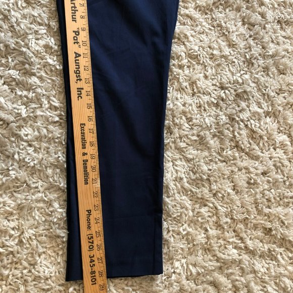 JM Collection Womens Sz 6S Studded Pull On Tummy Control Pants Navy Curvy Fit St - Picture 7 of 9